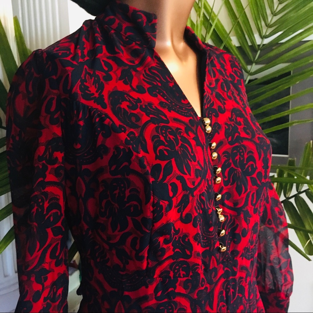 D’she Long Button Down Blouse Dress